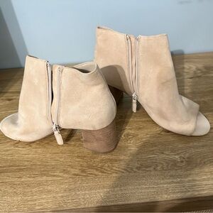 Cole Haan Suede open-toed booties